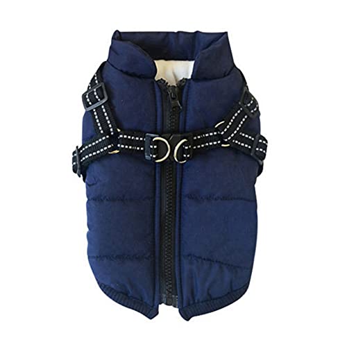 ICTOLOGY Haustier Winter Warme Jacke Hundejacke Winterweste Jacken, Hundemantel Haustier Skifahren Kostüm Ärmellose Baumwolle Gepolsterte Weste von ICTOLOGY