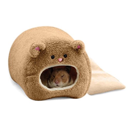 ICUTEDIY Winter Warm Bear Shape Kleintier Schlafnest Versteck Für Junge Meerschweinchen Igel Eichhörnchen Mäuse Ratten,Stil 1 von ICUTEDIY