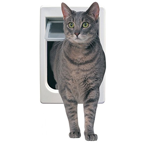 Perfect PET Tubby Kat Katzentür mit 4-Wege-Schloss, 19,1 x 26,7 cm, unzerbrechliche LEXAN-Klappe von IDEAL PET PRODUCTS SINCE 1979