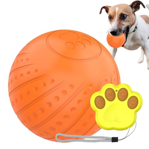 Ball Hundespielzeug, Interaktiver Hundeball, Smart Interactive Hundespielzeug Bälle mit Fernbedienung, Beweglicher Ball für Hunde, Chuckit-Bälle für Hunde, Aktiver Rollball für Hunde, Beweglicher von IDIDOS