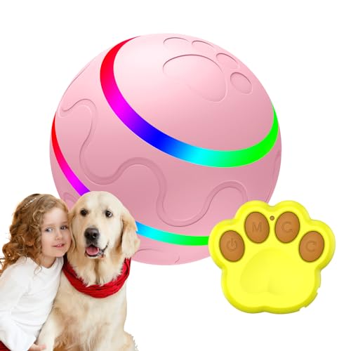 Ball Hundespielzeug, Interaktiver Hundeball, Smart Interactive Hundespielzeug Bälle mit Fernbedienung, Beweglicher Ball für Hunde, Chuckit Bälle für Hunde, Aktiver Rollball für Hunde, Beweglicher von IDIDOS