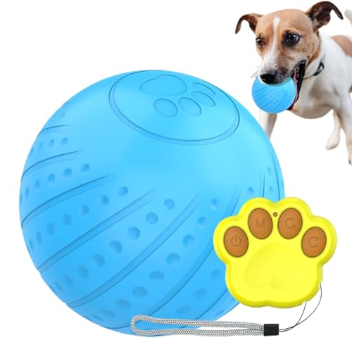 Ball Hundespielzeug, Interaktiver Hundeball, Smart Interactive Hundespielzeug Bälle mit Fernbedienung, Beweglicher Ball für Hunde, Chuckit-Bälle für Hunde, Aktiver Rollball für Hunde, Beweglicher von IDIDOS