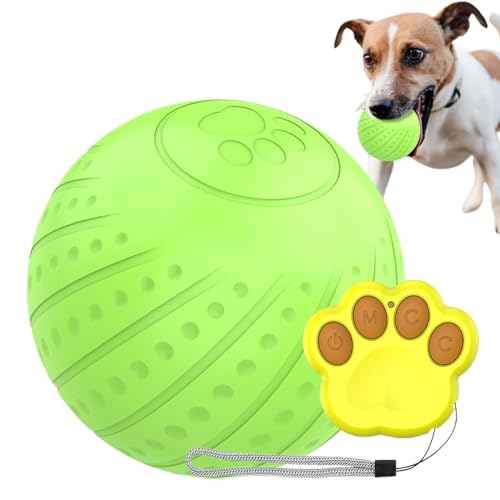 Ball Hundespielzeug, Interaktiver Hundeball, Smart Interactive Hundespielzeug Bälle mit Fernbedienung, Beweglicher Ball für Hunde, Chuckit-Bälle für Hunde, Aktiver Rollball für Hunde, Beweglicher von IDIDOS