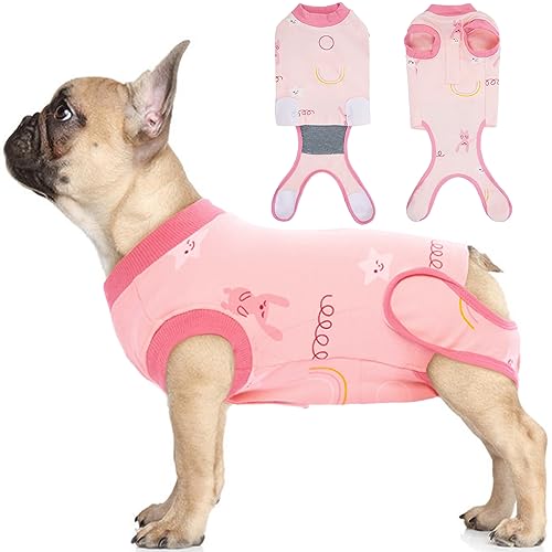 IDOMIK Hunde-Genesungsanzug, weicher Hunde-Einteiler für Chirurgie weibliche männliche Hunde, Hundeerholungsshirt für kleine, mittelgroße und große Hunde, Katzen, E-Halsband & Kegel, Alternative von IDOMIK