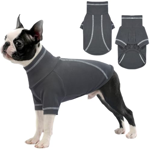 IDOMIK Hundepullover für kleine Hunde, Rollkragenpullover für Jungen, Mädchen, Hunde, Fleece-Weste, Winterjacke, Hundekleidung für kleine Hunde, dehnbare Fleece-Weste, Hunde-Sweatshirt von IDOMIK