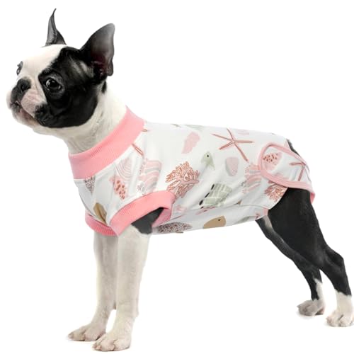 Recovery Suit for Dogs Cats After Surgery, Recovery Shirt for Male Female Dog Abdominal Wound Bandagen Cone E-Collar Alternative, Anti-Lecken Pet Surgical Recovery Snuggly Suit Soft Fabric Onesie von IDOMIK