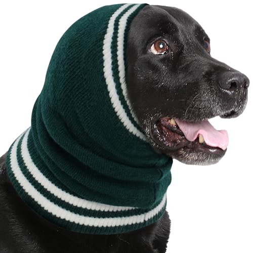 IECOii Head CoverHund,Ohrenschutz Hund,Ohrbandage BlutohrHund,Gehörschutz für Hunde,Ohrenschutz Hund,Head Cover für Hunde,OhrenschutzHunde Föhn,HundOhrenschutz Gegen Kratzen,Grün,L von IECOii