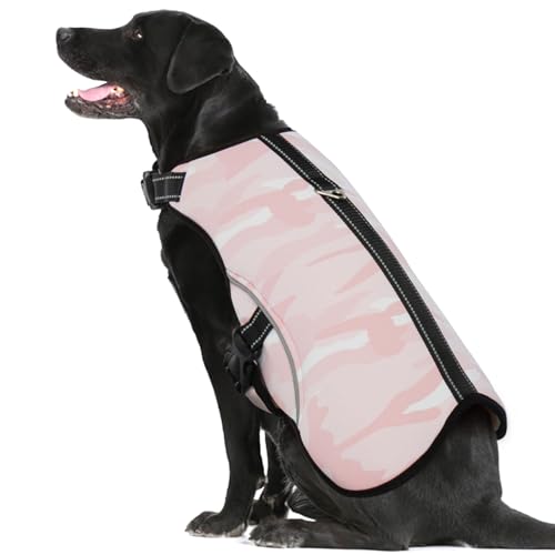 IECOii Hund Kühlweste Harness XXL, Sommer Kühljacke für Hunde,Hund Kühlmantel mit verstellbaren Riemen und D-Ring,Große Hund Kühlweste für Spaziergänge im Freien Jagd Training (Rosa-XXL) von IECOii