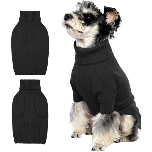 IECOii Hundepullover,Sweater für Hunde,Hundepullover für Kleine Mittelgroße große Hunde,Warm Rollkragen Hunde Pullover,Winter Hundebekleidung for Französische Bulldogge,Labrador,Deutscher Schäferhund von IECOii