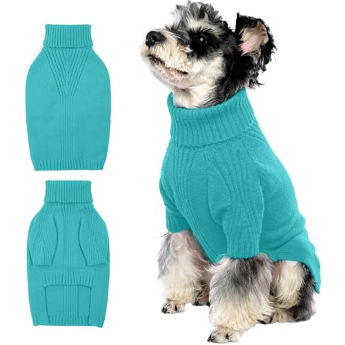 IECOii Hundepullover,Sweater für Hunde,Hundepullover für Kleine Mittelgroße große Hunde,Warm Rollkragen Hunde Pullover,Winter Hundebekleidung for Französische Bulldogge,Labrador,Deutscher Schäferhund von IECOii