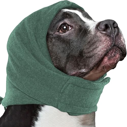 IECOii Soft Dog Calming Hoodie Anxiety Relief Dog Ear Muffs Noise Protection Dog Ear Wrap Hematoma Fireworks Dog Ear Cover for Bath Blow Drying Dog Head Cover Noise Cancelling Sleep Help Headband von IECOii