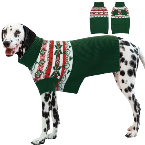 IECOii XL Hundepullover,Hunde Rollkragenpullover Hund Winter Pullover,Weihnachten Dog Jumpers Warmer Pullover-Strickwaren FüR MäNnliche Weibliche Hunde,Hundepullover FüR Englische Bulldogge,XLarge von IECOii