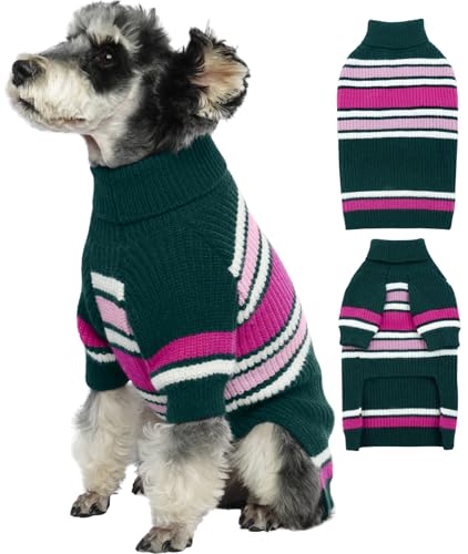 IECOii Hundepullover, MittelgroßEr Hundepullover, Hundepullover FüR MittelgroßE Hunde, MäDchen Und Jungen,Rollkragenpullover FüR MittelgroßE Hunde,Warmer Weihnachtspullover FüR Mops, Dackelpullover, M von IECOii