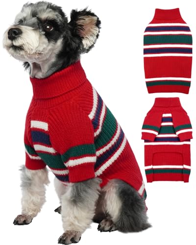 IECOii Hundepullover, MittelgroßEr Hundepullover, Hundepullover FüR MittelgroßE Hunde, MäDchen Und Jungen,Rollkragenpullover FüR MittelgroßE Hunde,Warmer Weihnachtspullover FüR Mops, Dackelpullover, M von IECOii