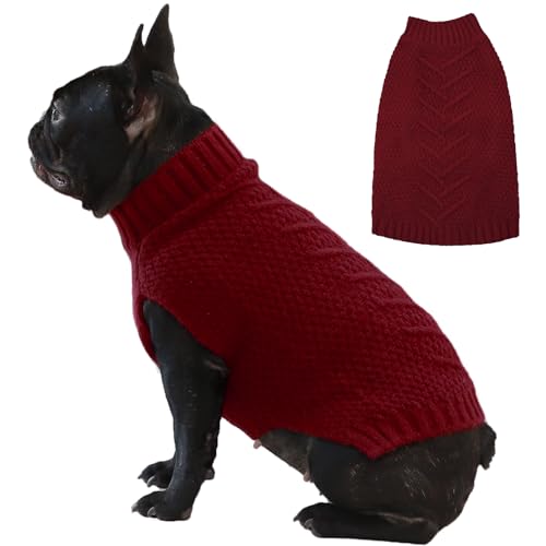 IECOii Hundepullover,Weihnachten Sweater FüR Hunde,Warmer Hunde Pullover FüR MittelgroßE GroßE Extra GroßE Hund,Hundemantel Fleece Hundepulli Wintermantel Hund,Winter Hunde Kleidung,Hund Sweatshirt von IECOii