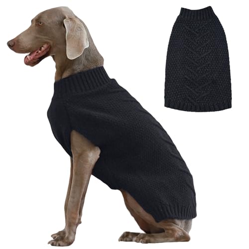 IECOii Hundepullover,Weihnachten Sweater FüR Hunde,Warmer Hunde Pullover FüR MittelgroßE GroßE Extra GroßE Hund,Hundemantel Fleece Hundepulli Wintermantel Hund,Winter Hunde Kleidung,Hund Sweatshirt von IECOii