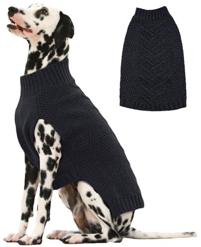 IECOii Hundepullover,Weihnachten Sweater FüR Hunde,Warmer Hunde Pullover FüR MittelgroßE GroßE Extra GroßE Hund,Hundemantel Fleece Hundepulli Wintermantel Hund,Winter Hunde Kleidung,Hund Sweatshirt von IECOii