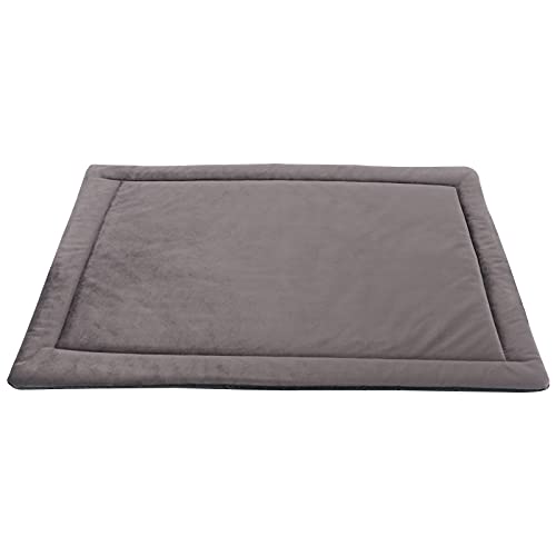 IEUUMLER Hundematte, Hundekissen Weiche und warme Hundebett Rutschfestem Waschbar Haustiermatratze Plüsch Wärmehundematte für Hunde und Katzen FC004 (102 * 69cm, Light Brown) von IEUUMLER