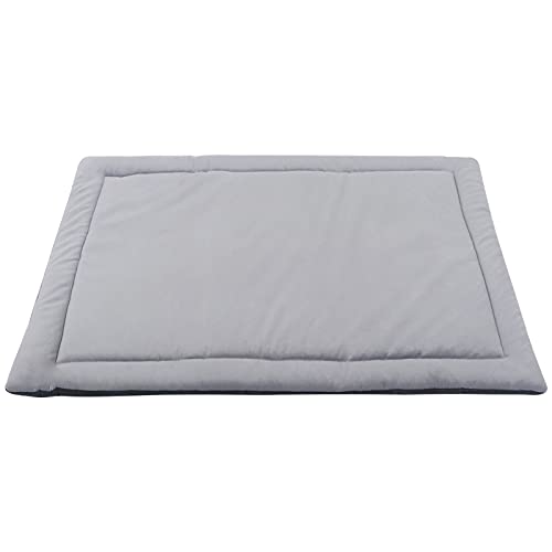 IEUUMLER Hundematte, Hundekissen Weiche und warme Hundebett Rutschfestem Waschbar Haustiermatratze Plüsch Wärmehundematte für Hunde und Katzen FC004 (102 * 69cm, Light Grey) von IEUUMLER