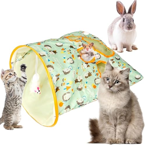 Nanecity Katzentunnel Tasche Katzentunnel Tasche Spielzeug Katzentunnel Tasche für Indoor Katzen Faltbares Interaktives Spielzeug von IFFANY