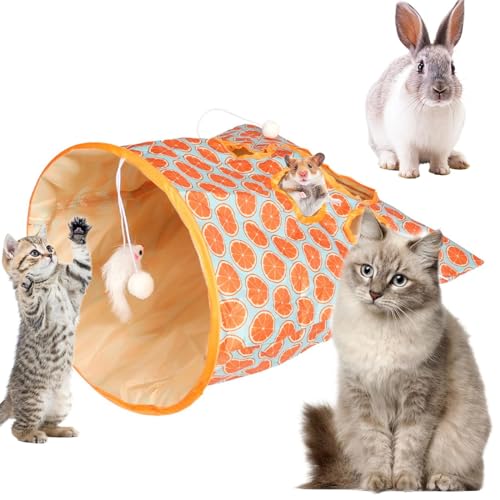 Nanecity Katzentunnel Tasche Katzentunnel Tasche Spielzeug Katzentunnel Tasche für Indoor Katzen Faltbares Interaktives Spielzeug von IFFANY