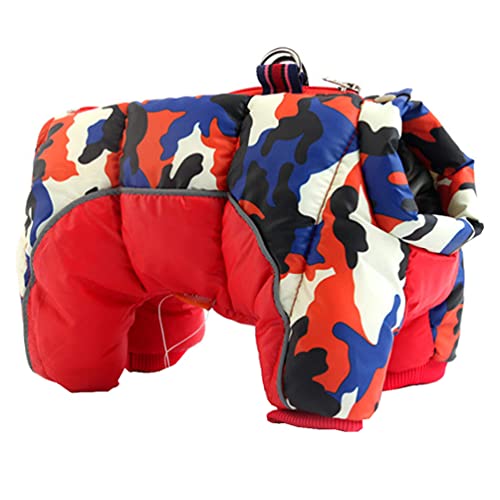 IFIKK Hunde Winterjacken Wintermäntel Haustier Hund Kleidung Hundejacke Hundemantel Winterweste Hunde Warme Winter Jacke Dicker Baumwolle Vierbeiniges Mantel wasserdichte Kleine Hunde Kleidung von IFIKK