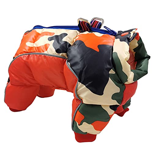 IFIKK Hunde Wintermäntel Winterjacken Haustier Hund Kleidung Hundemantel Hundejacke Winterweste Hunde Warme Winter Jacke Dicker Baumwolle Vierbeiniges Mantel wasserdichte Kleine Hunde Kleidung von IFIKK