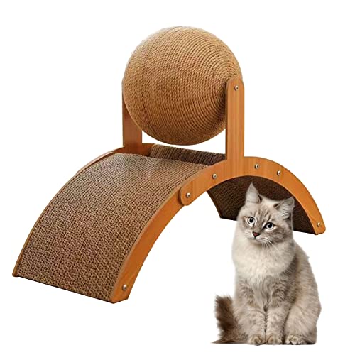 Katze Kratze Kugel,Katzenspielzeug Ball Sisal,Kratzbaum für Katzen Für Kätzchen Lustige Katze Spielzeug,Trainingsgerät kratzkugel für Katzen,Langlebige Katzenkratzmatte für Kleine Mittelgroße Katzen von IGTOPS