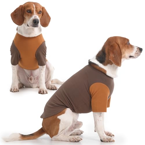 Hunde-Shirts für große Hunde mit Ärmeln, atmungsaktives Hunde-Sweatshirt, weiches Hunde-Tanktop, einfarbige Hundekleidung, Hunde-T-Shirts für große Hunde, Jungen, Mädchen, Französische Bulldogge, von IKIPUKO