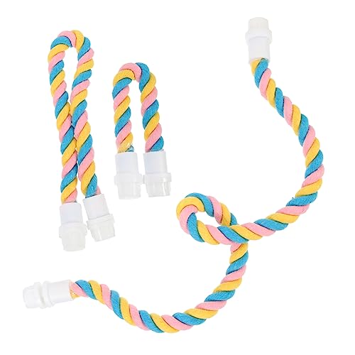 IMIKEYA 12 STK Papagei Kletterseil aus Baumwolle Haustier spielt Seil Flexible Vogelstange Spielzeuge Vogelkäfig langlebiges Kletterspielzeug Aufhängeseile für Papageien kauen Lanyard von IMIKEYA