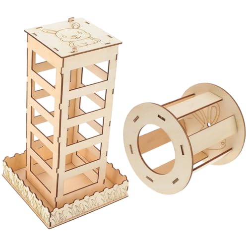 IMIKEYA 2Stücke Holz Heuhändler für Heu Racks für Kleine Haustiere zur Minimierung von Heuabfall und Einfacher Installation im Käfig IMIKEYA 2Stücke Holz Heuhändler für Heu Racks für Kleine Haustiere zur Minimierung von Heuabfall und Einfacher Installation im Käfig von IMIKEYA