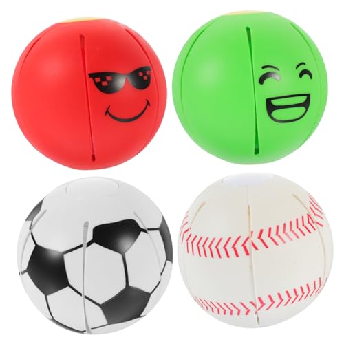 IMIKEYA 4Stücke Interaktives Druckknopf Bouncy Ball Fliegende Untertasse und Kugelform Bissfestes für Aktives und Training für Kleine bis Große IMIKEYA 4Stücke Interaktives Druckknopf Bouncy Ball Fliegende Untertasse und Kugelform Bissfestes für Aktives und Training für Kleine bis Große von IMIKEYA