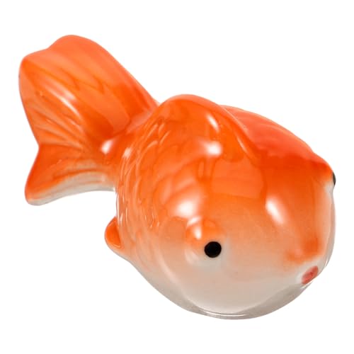 IMIKEYA Schwimmender Fisch Aus Keramik Mini-Porzellan-Fischfigur Aquarium-Schwimmer Teich-Landschaftsdekoration Für Aquarium Teich Schwimmbad von IMIKEYA