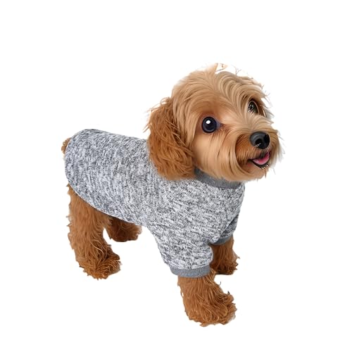 INGSIST Winterpullover für Hunde, Größe S, M, Grau, klassische Outdoor-Kleidung von INGSIST