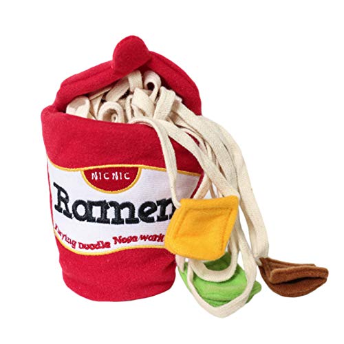 INIFLM Ramen Schnüffelspielzeug für Hunde, interaktives Schnüffelspielzeug für Haustiere, leckendes Essen, Spielzeug für Haustiere, Kauen, Zähneknirschen, Aktivität, Spielzeug für natürliche von INIFLM