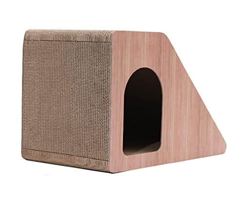 Katzenkratzer Katzenkratzbrett, Katzenstreu, Gewelltes Katzenspielzeug, Katzenkrallenbrett, Vertikal, Katzenbedarf Für Das Katzentraining Im Innenbereich Kratzmatte Katze (Size : 35.5 * 60 * 40cm) von INKTUS