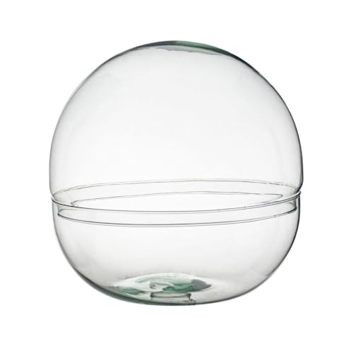 INNA-GLAS Terrarium kugelförmig Bryson aus Glas, recycelt, transparent, 27,5cm, Ø27,5cm - Kugelterrarium von INNA-Glas