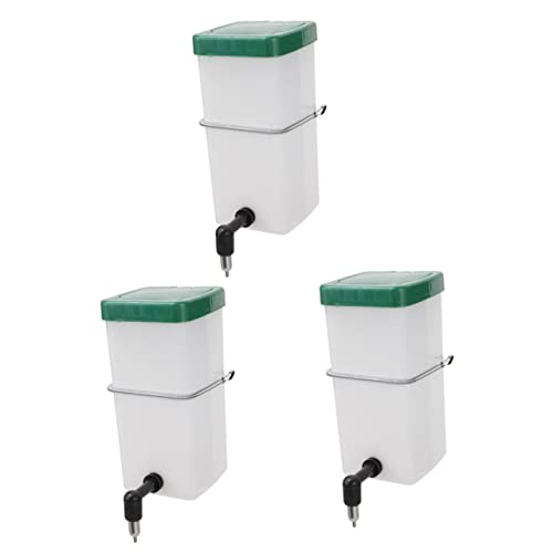 3St Hängender Trinkbrunnen Kleiner durchsichtiger Behälter meerschweinchen wasserflasche Wasserspender für Kaninchen Kleiner Wasserspender für Haustiere Wasserspender für Hunde PVC INOOMP von INOOMP