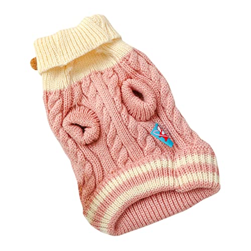 5St Welpenweste aus Baumwolle Winterpullover für Hunde Kätzchen-Kleidung Hundehemden Schneeanzug für Hunde hundemantel Dog Raincoat schönes Welpenkostüm Haustierkleidung Stoff Rosa INOOMP von INOOMP