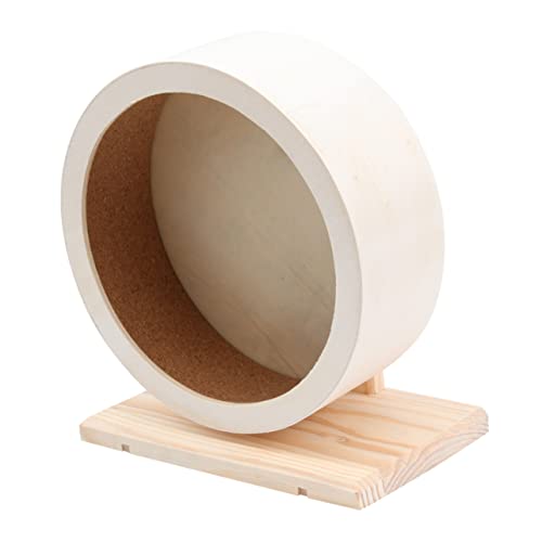 Holz Laufrad für Kleintiere Non Run Disc für Hamster Kleine Haustiere Langlebig und Komfortabel Fördert Gesunde Bewegung Holz Laufrad für Kleintiere Non Run Disc für Hamster Kleine Haustiere Langlebig und Komfortabel Fördert Gesunde Bewegung von INOOMP