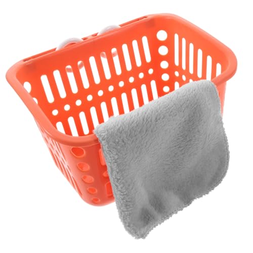 INOOMP 1 Satz Hamster Hängematte Plüschfigur Spielzeug Rattenkäfig Spielzeug Plüschdecke Nester Für Haustiere Kaninchen Kissen Korb Hängenester Für Hamster Katze Plüsch Plastik Orange von INOOMP