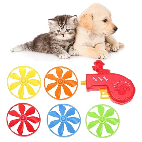 INOOMP 1 Satz Hundetrainingsspielzeug Haustier-apportierspiel Katzen-apportierspielzeug Katzenpropellerspielzeug Kidcraft-spielset Kätzchen Hündchenspielzeug Rot Einstellen Kind Nostalgie von INOOMP