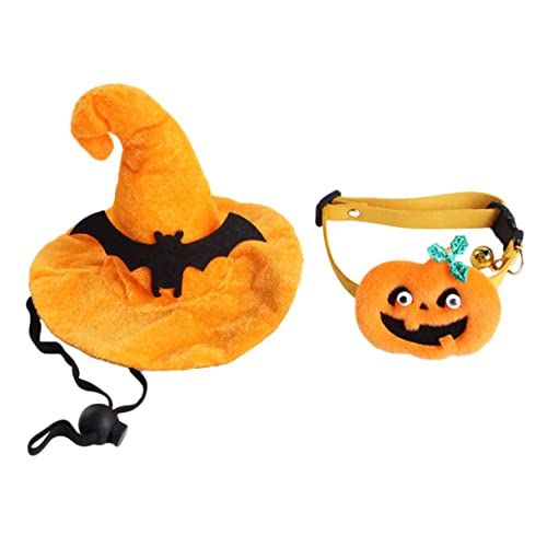 INOOMP 1 Satz Hutkragen Hunde Halloween Hut Halloween dekoratives Katzenhalstuch Halloweenkostüm Haustier Kopfschmuck Hundekleidung Halsdekor Haustiergeschenk Stoff von INOOMP