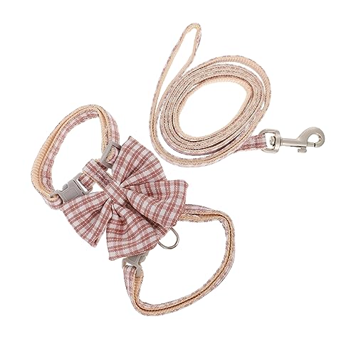 INOOMP 1 Satz Katzenleine Brustgurt für Katzen Brustgurt für Haustiere kleines hundegeschirr pet Supplies cat Leash Katzen-Traktionsseil Traktionsgurt für Haustiere Polyester Rosa von INOOMP