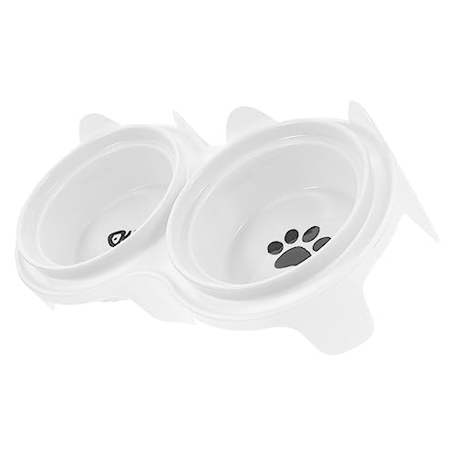 INOOMP 1 Satz Katzennapf aus Keramik pet Water Bowl pet Supplies kein Verschütten von Katzennapf Wassernapf für Katzen Hundenäpfe Katzennäpfe schöner Haustiernapf Futternapf hohe Füße von INOOMP