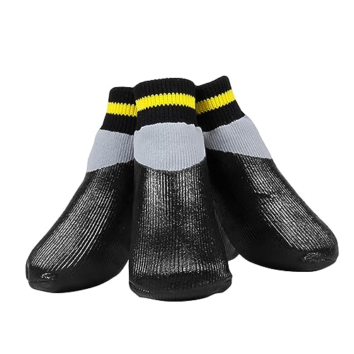 INOOMP 1 Satz wasserdichte Booties Socken wasserdichte Hundeschuhe Hund Regenschuhe Hundepfote Hund Flauschige Stiefel Hundeschuhe Für Den Winter Plüschtiere Anti-Schuhe Haustier Boden von INOOMP