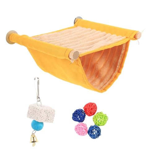 INOOMP 1 Set Haustier Hängematte Vogel Hängespielzeug Haustier Hängebett Papageien Hängematte Spielzeug Papageien Hängezelt Papageienkäfig Hängematte Vogelbarsch Stock von INOOMP