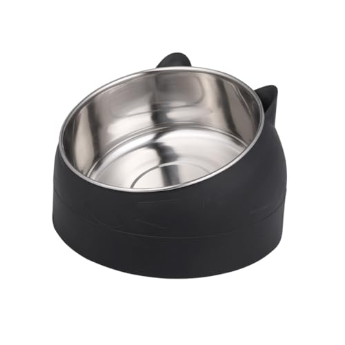 INOOMP 1 Stück 304 Katzennapf edelstahlschüsseln Stainless Steel Bowl Futterspender für Welpen Kiste Hundenapf Hundenäpfe Katzennäpfe Tiernapf aus Hartmetall Futterautomat für Haustiere von INOOMP