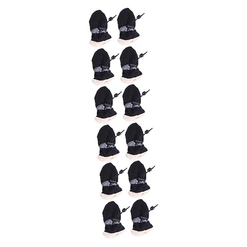 INOOMP 12 STK Stiefel Für Hunde Schuhe Für Plüsch Hundestiefel Kleine Hundestiefel rutschfeste Haustierschuhe Hundepfotenschuhe Pfotenschutz Für Hundestiefel Wasserfeste Schuhe Regenfest von INOOMP