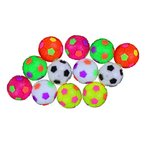 INOOMP 12 STK quietschende Kugel Stachelball für Kinder Kinderspielzeug Spielzeuge Hüpfballspielzeug für Kinder scheinen von INOOMP